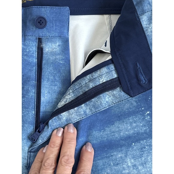 Polo Ralph Lauren Men's Size 32 Brushed Watercolor Blue Board Swim Shorts - Picture 5 of 15